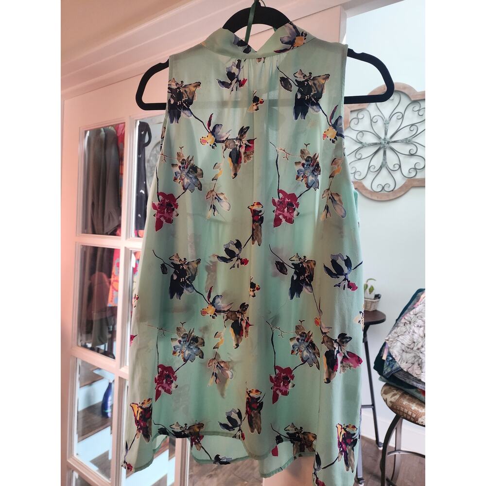 Peach Love Drop Shoulder Blouse With Back Neck Tie Small